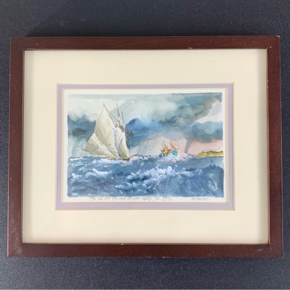 An original watercolor by RV Prosser.